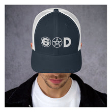 Load image into Gallery viewer, God Complex Trucker Cap (White Light Edition)
