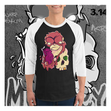 Load image into Gallery viewer, Thirsty Raglan (Black/White or White/Kelly)
